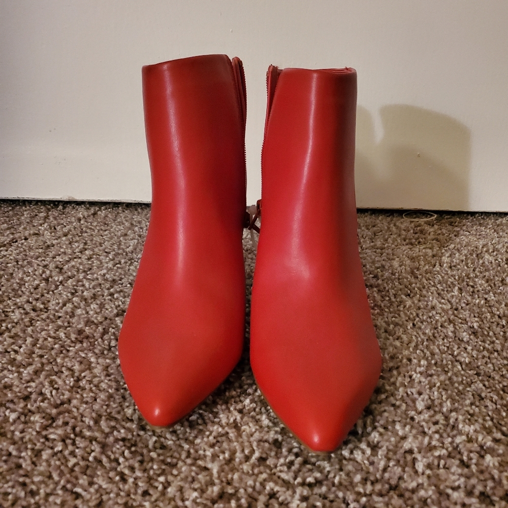 Apt 9 Red Boots Size 10 - image 2